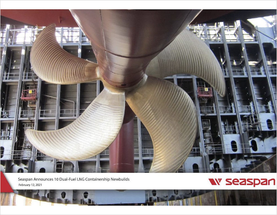 Seaspan Dual fuel LNG newbuild