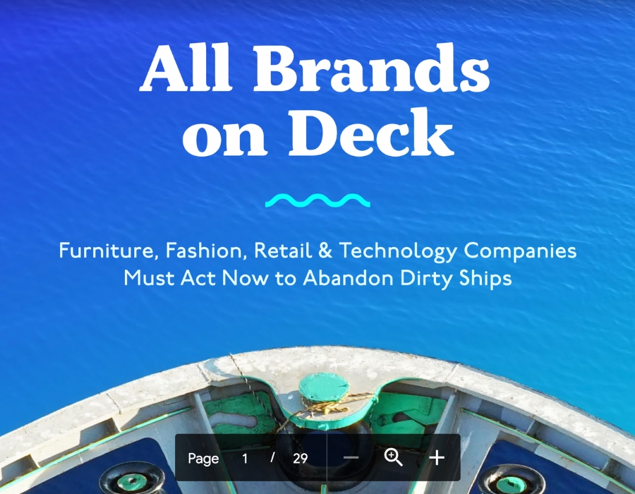 New research names top brands responsible for shipping pollution 26 Ship It Zero campaign