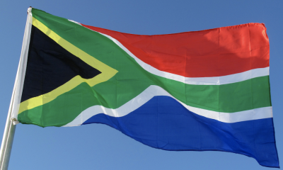 Sputh African flag. john Chu
