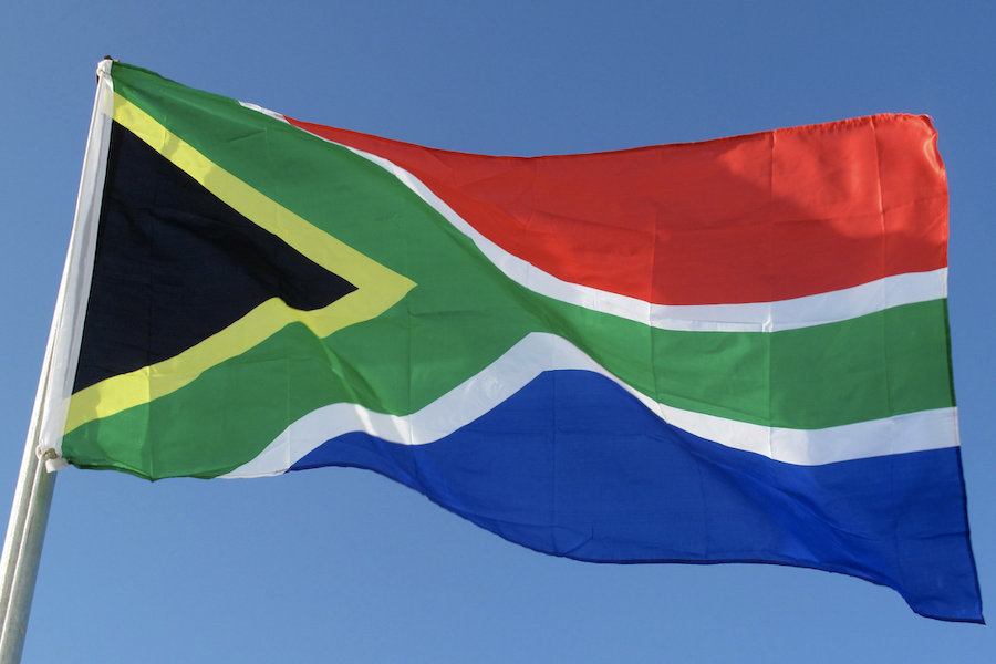 Sputh African flag. john Chu