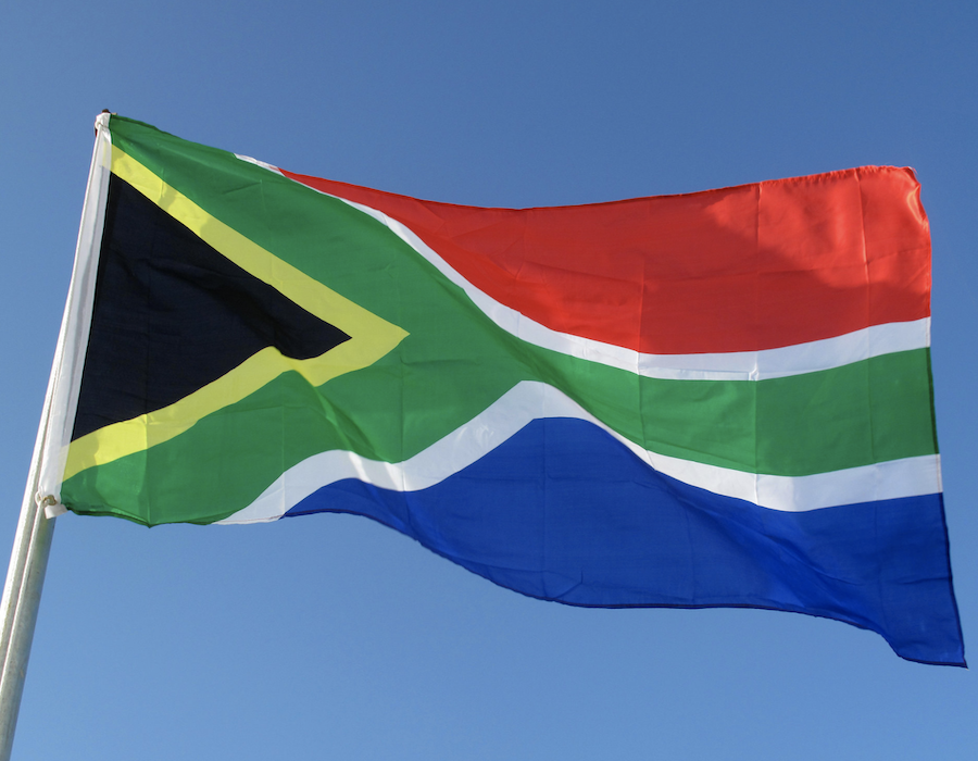 Sputh African flag. john Chu