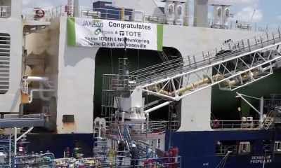 TOTE 100th LNG bunkering