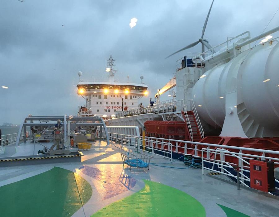 Titan LNG bunker deliveries resume in North West Europe despite COVID-19 26 Titan LNG bunkering