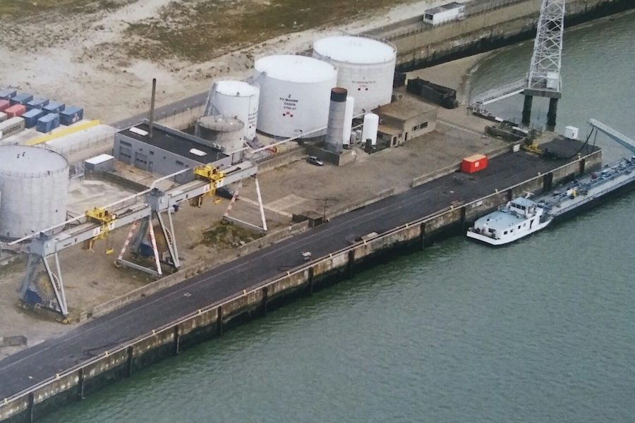Total oil terminal at Zeebrugge