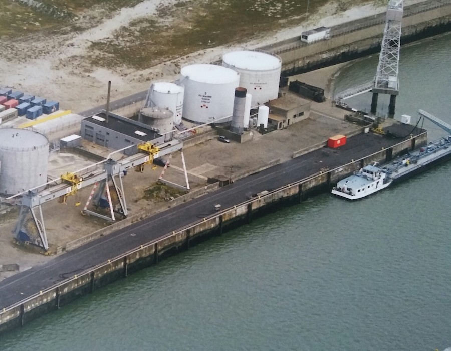 Total oil terminal at Zeebrugge