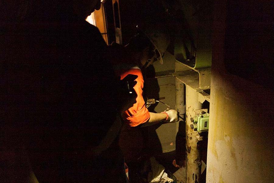 Unidentified bunker surveyors