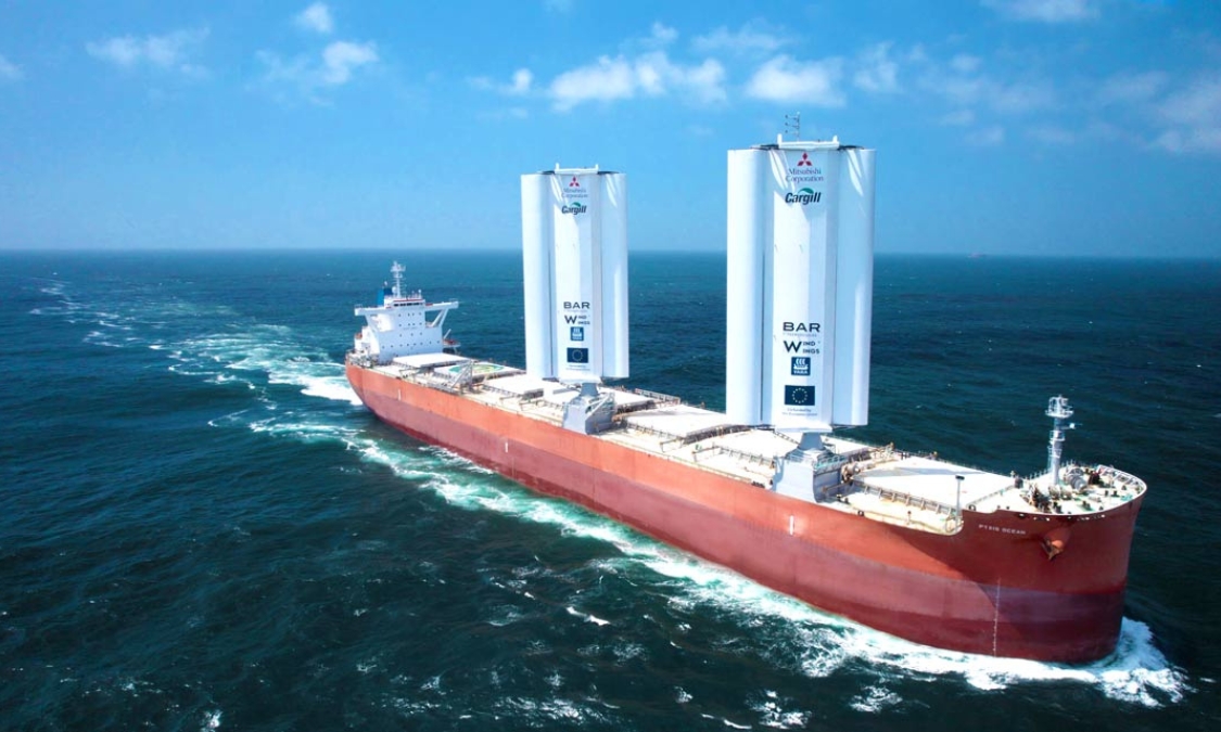Cargill-chartered bulk carrier “Pyxis Ocean” sets sail with retrofitted WindWings 28 Cargill-chartered bulk carrier “Pyxis Ocean” sets sail with retrofitted WindWings
