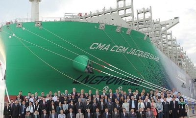 cma cgm hand over ceremony Wartsila