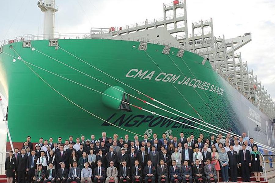cma cgm hand over ceremony Wartsila