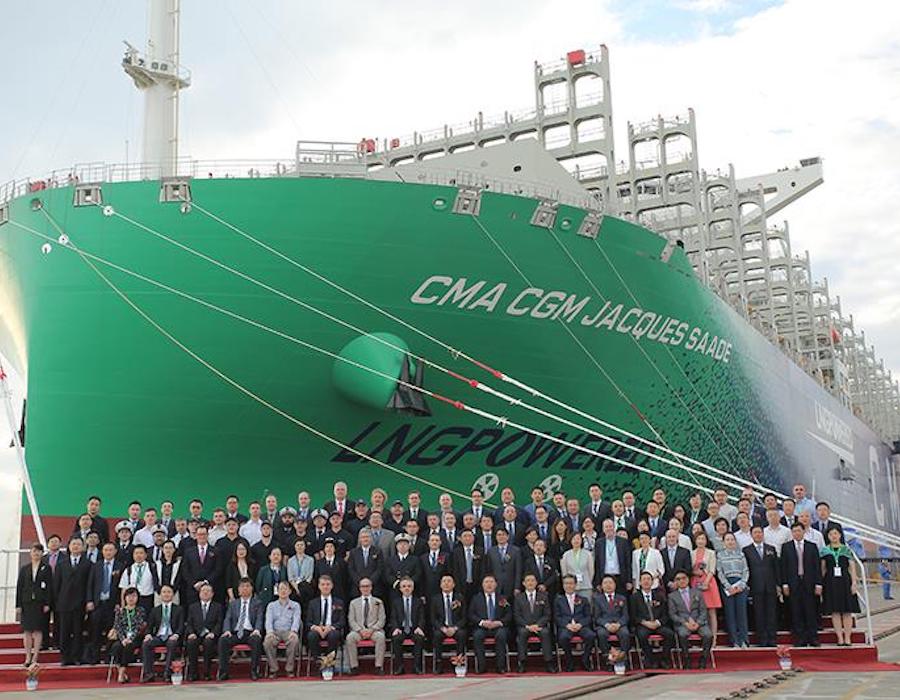 cma cgm hand over ceremony Wartsila