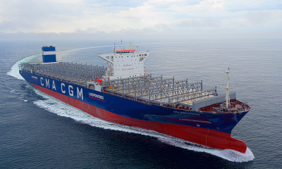 cma cgm tenere sea and gas trial