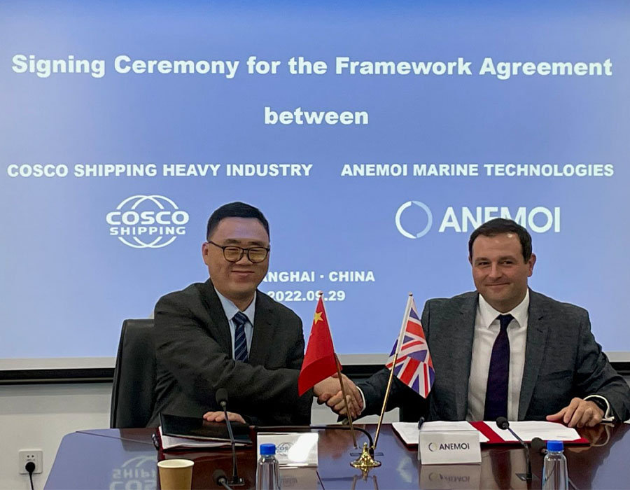 Anemoi, COSCO Shipping Heavy Industry to offer wind propulsion technology installation services 26 cosco anemoi signing ceremony main image 1536x1236 1