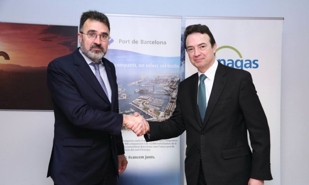 firma acuerdo enagas port barcelona
