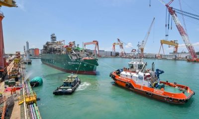 launch of the liquefied natural gas LNG Bunker Vessel Brassavola