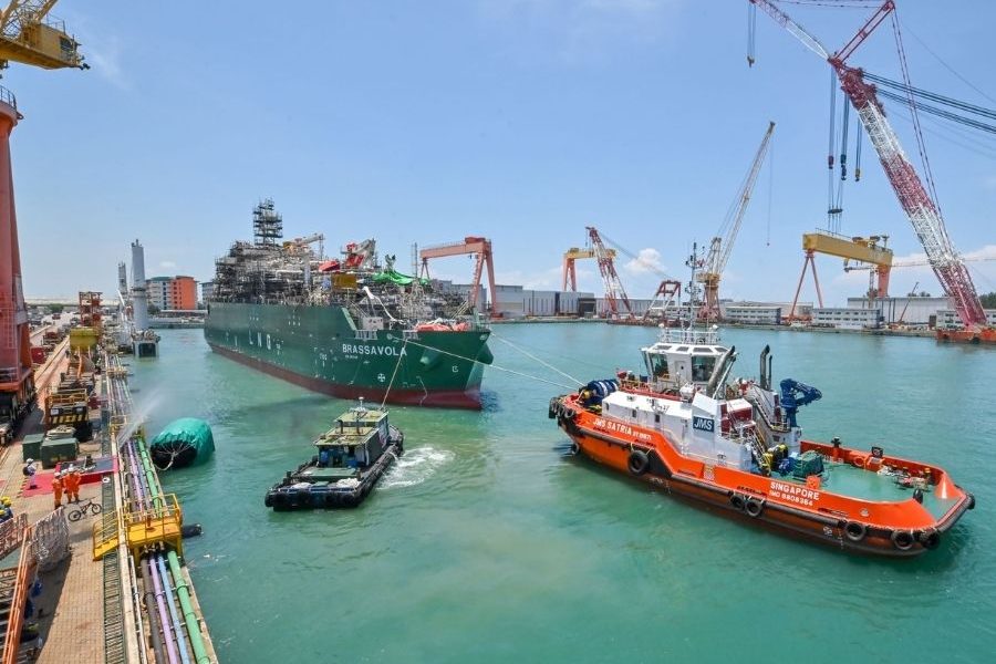 launch of the liquefied natural gas LNG Bunker Vessel Brassavola