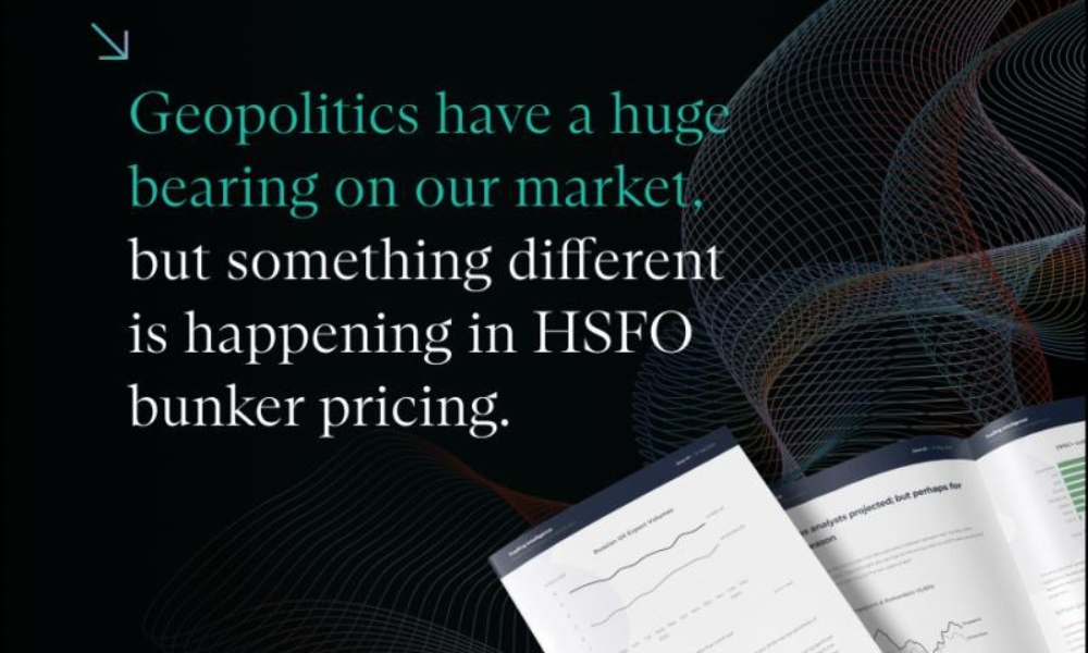 Integr8: Geopolitics have a huge bearing on our market, but something different is happening in HSFO bunker pricing 45 274 1