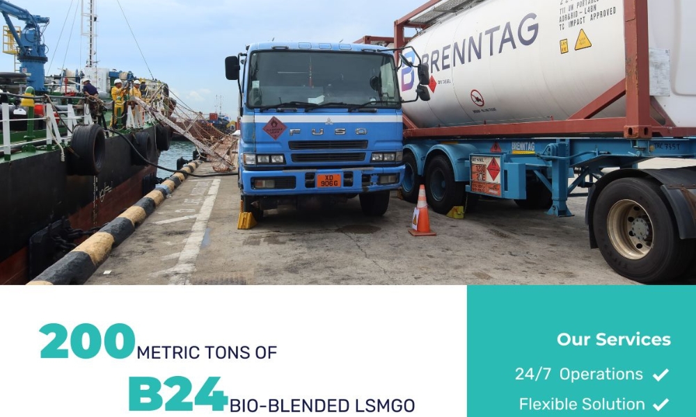 Kenoil Marine Services to conduct first-ever bunkering of bio-blended LSMGO in Singapore 27 Kenoil Marine Services to conduct first-ever bunkering of bio-blended LSMGO in Singapore