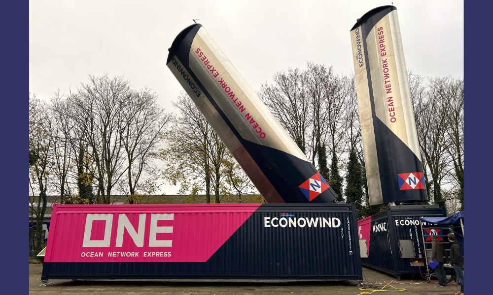 Singapore: ONE to install Econowind wind propulsion technology for trial
