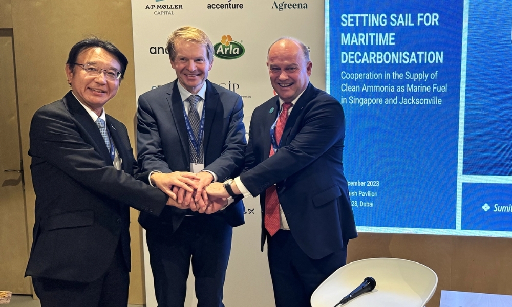 Höegh Autoliners, Sumitomo to collaborate on ammonia bunker fuel supply for PCTCs in Singapore, Jacksonville
