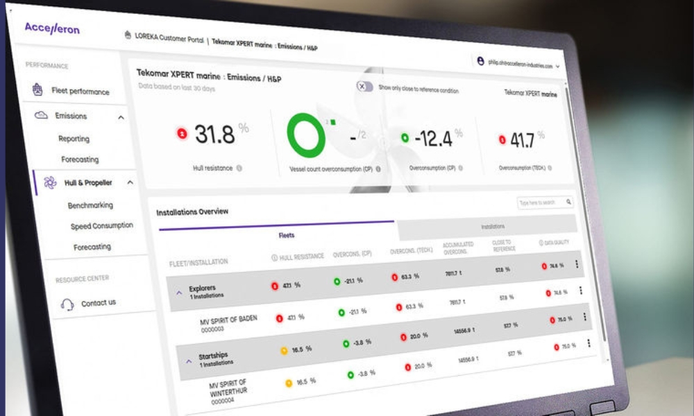 KMTC SM reports annual bunker fuel savings after installing Acceleron software on vessels