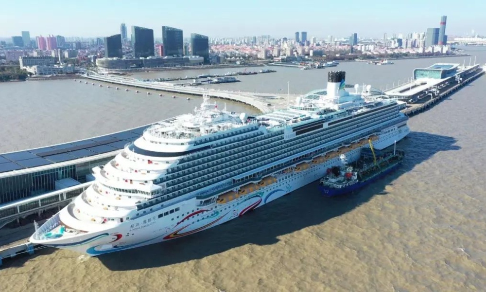 China: Sinopec supplies LSMGO bunker fuel to first domestically built large cruise ship