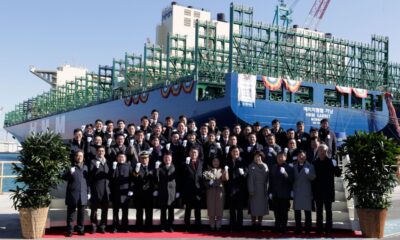 HMM holds naming ceremony for “HMM Garnet”, first of 12 LNG-ready boxships