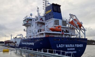 James Fisher christens LNG dual-fuel chemical tanker “Lady Maria Fisher”