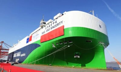 China: SAIC Anji Logistics takes delivery of LNG dual-fuel PCTC “SAIC Anji Sincerity”