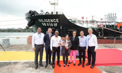 LNG dual-fuel bunker tanker “MT Diligence” joins TFG Marine fleet for Singapore ops