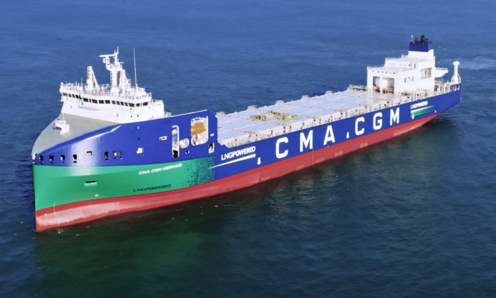 CMA CGM receives first ship in series of 10 LNG-fuelled container ships
