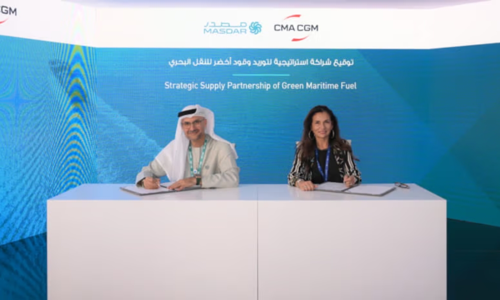 Masdar, CMA CGM ink deal for long-term supply of green alternative bunker fuels 26 Masdar, CMA CGM ink deal for long-term supply of green alternative bunker fuels