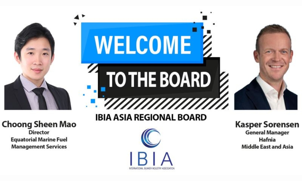 Director of Singapore-based Equatorial Marine Fuel selected as IBIA Asia Regional Board member 26 IBIA selects Director of Singapore-based Equatorial Marine Fuel as Asia Regional Board member