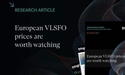 Integr8: European VLSFO bunker fuel prices are worth watching
