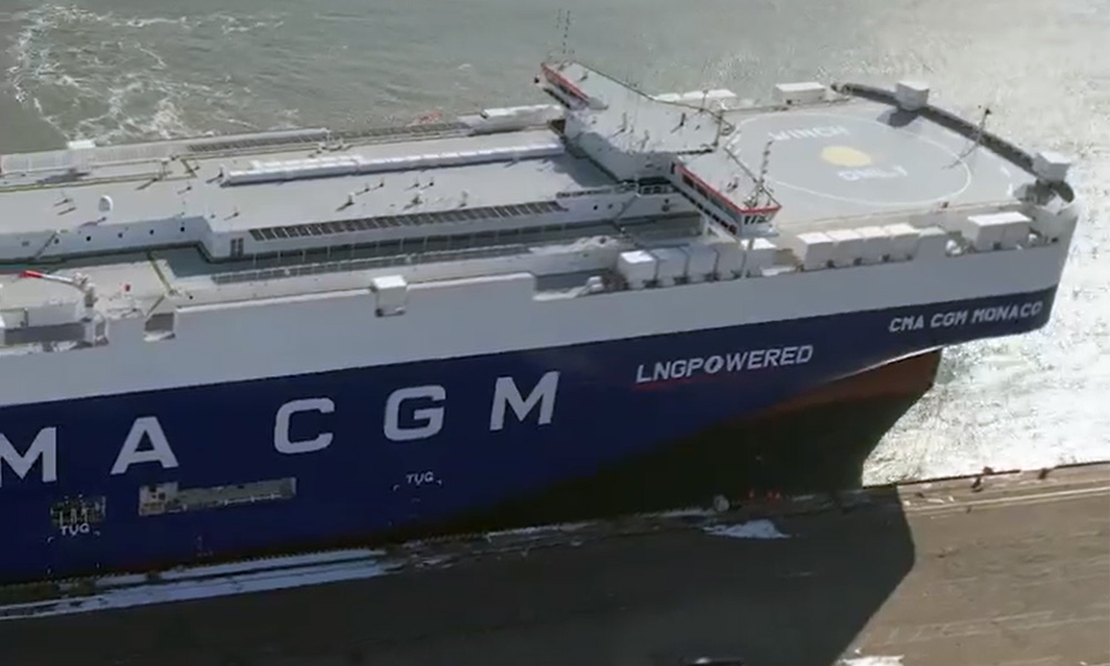 CMA CGM welcomes second 7,000 CEU LNG dual-fuel RoRo vessel 26 CMA CGM Monaco