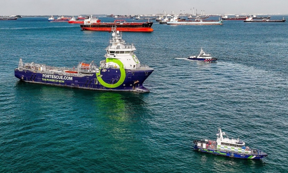 Fortescue successfully conducts world’s first ammonia bunker fuel trial in Singapore