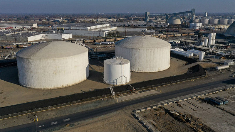 CALAMCO ammonia terminal in Stockton