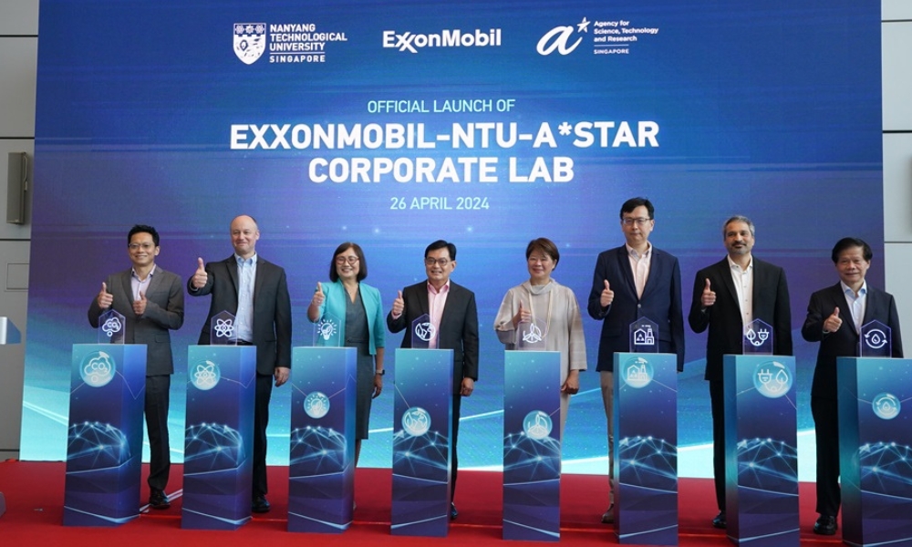 NTU Singapore, ExxonMobil and A*STAR launch corporate lab for low carbon solutions