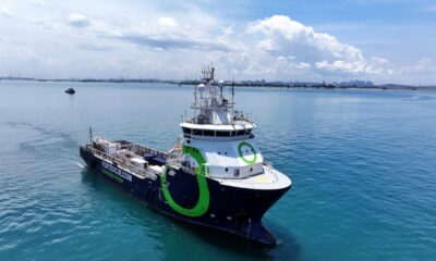 Singapore: Trials of “Fortescue Green Pioneer” completed using ammonia-HVO bunker fuel