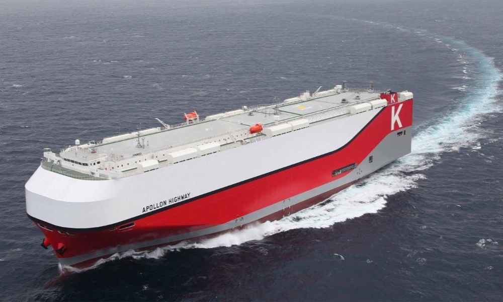 “K” LINE completes first B100 bio bunker fuel trial on car carrier “APOLLON HIGHWAY”