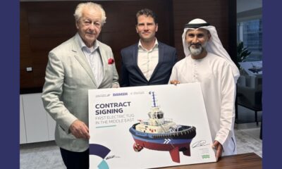 SAFEEN Group trials of ‘first of its kind’ electric tug in Middle East