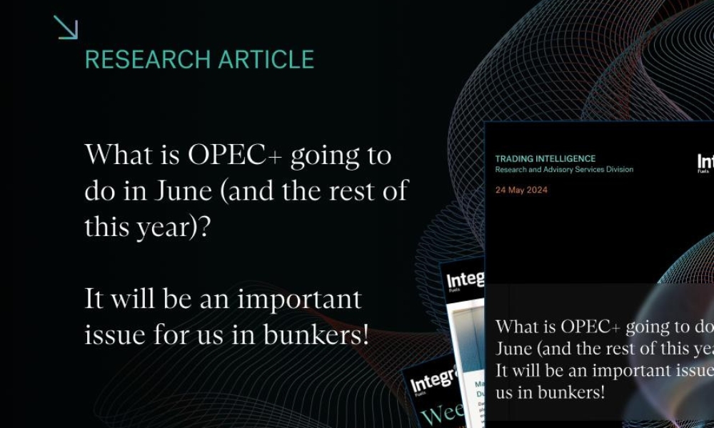 Integr8 Fuels: Upcoming OPEC+ meeting and possible impact on bunker market