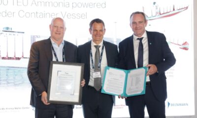 ABS and LR award AiP for new ammonia-fuelled container vessel design