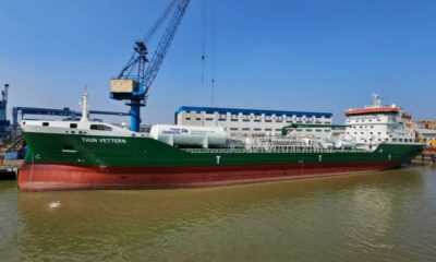Erik Thun takes delivery of LNG dual-fuel tanker “Thun Vettern”