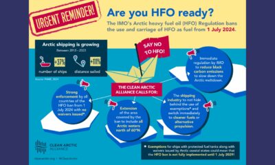 Clean Arctic Alliance calls on IMO member states to implement Arctic HFO ban