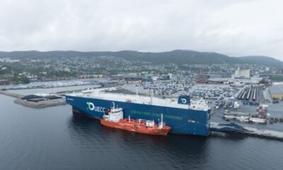 UECC “Auto Achieve” receives first LNG bunker fuel delivery by barge in home country