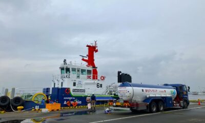 NYK, JERA complete world's first truck-to-ship bunkering of ammonia-fuelled tugboat