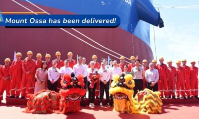 Singapore: EPS takes delivery of LNG dual-fuel bulker “Mount Ossa”