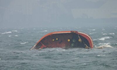 Oil spill detected after tanker carrying 1.4 million litres of fuel oil capsizes off Manila