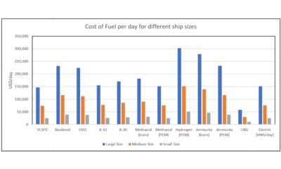 Blend Tiger research examines cost of alternative bunker fuels for different ship sizes