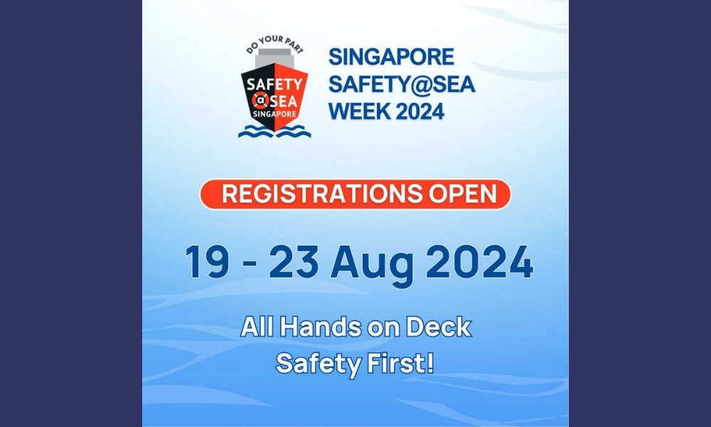 Singapore Safety@Sea Week events registration now open 26 Singapore Safety@Sea Week events registration now open